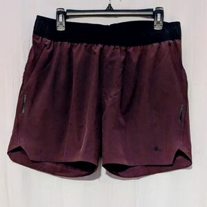 Shorts BECOME LEG3ND Men's Brown Athletic Shorts Elastic Tie Waist Large